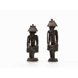 Pair Figures with Pipe & Xylophone, Sikasso, around 1920  Wood Mali, Sikasso, around 1920 Pair of