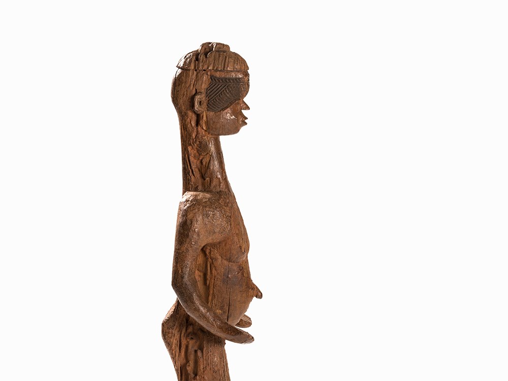 Igbo, Male Shrine Figure ‘Alusi’, Nigeria, Early 20th C.  Wood,  Igbo peoples, Nigeria, early 20th - Image 6 of 9