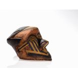 Kuba Helmet Mask ‘Bwoom’, D. R. Congo  Wood Kuba people, D. R. Congo The surface of the mask covered