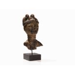 Anyi, Female Memorial Bust, Ivory Coast  Terracotta  Akan peoples, Anyi subgroup, Krindjabo