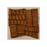 Dida, Cloth, Ivory Coast   Raffia weaving  Dida peoples, Ivory Coast Of slightly asymmetrical square