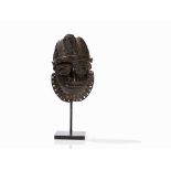 Benin, Bronze Hip Mask of a Dignitary, Nigeria, 19th C.   Bronze Benin peoples, Nigeria, 19th