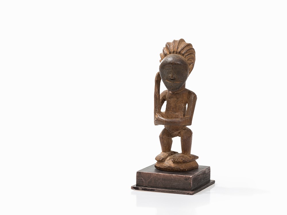 Nsapo-Nsapo, Standing Figure, D. R. Congo  Wood  Nsapo-Nsapo peoples, D. R. Congo Rising from a