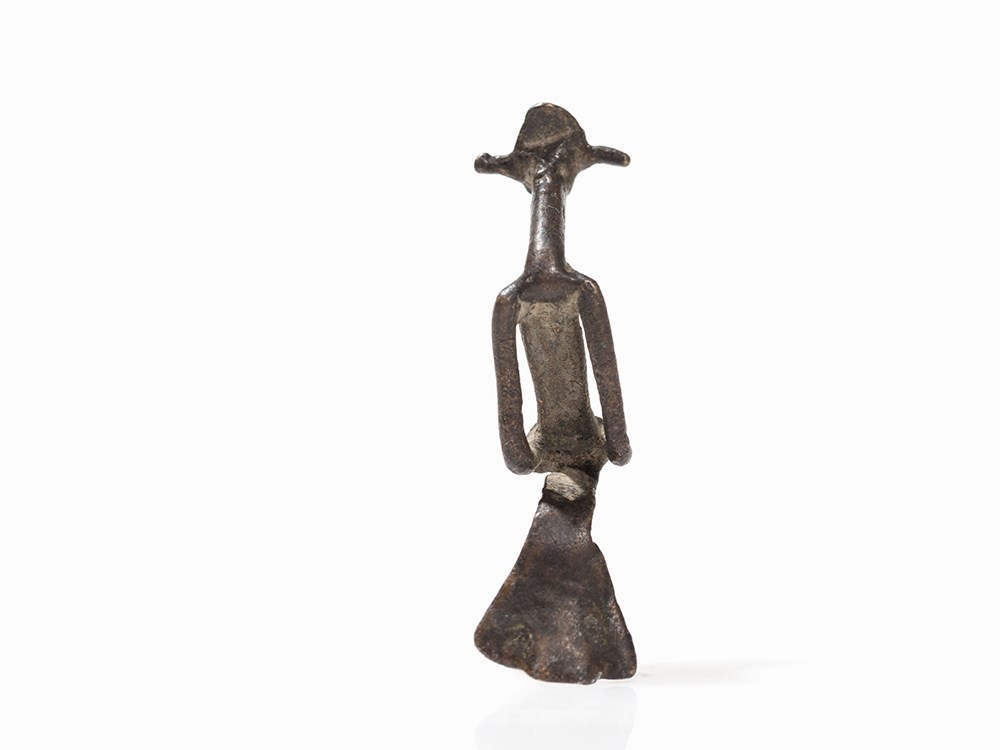 Kulango, Fine Figural Bronze Pendant, Ivory Coast  Bronze  Kulango peoples, Ivory Coast, early - Image 6 of 7