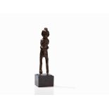 Mbala, Small Standing Figure, D. R. Congo  Wood Mbala peoples, D. R. Congo The arms bent at the