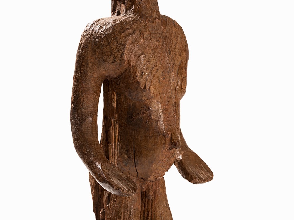 Igbo, Male Shrine Figure ‘Alusi’, Nigeria, Early 20th C.  Wood,  Igbo peoples, Nigeria, early 20th - Image 4 of 9