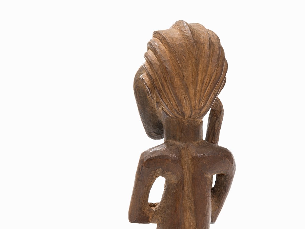 Nsapo-Nsapo, Standing Figure, D. R. Congo  Wood  Nsapo-Nsapo peoples, D. R. Congo Rising from a - Image 9 of 11