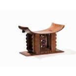 Asante, Chief Stool, Ghana, ca. 1930  Wood Asante peoples, Ghana, circa 1930 Of traditional and