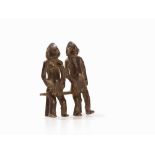 Senufo, Twin Divination Figurine, Ivory Coast  Brass, lost-wax casting Senufo peoples, Ivory
