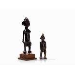 Senufo, 2 Figures ‘Tugubele’, Ivory Coast, c. 1930s  Wood Senufo peoples, Ivory Coast, circa 1930s