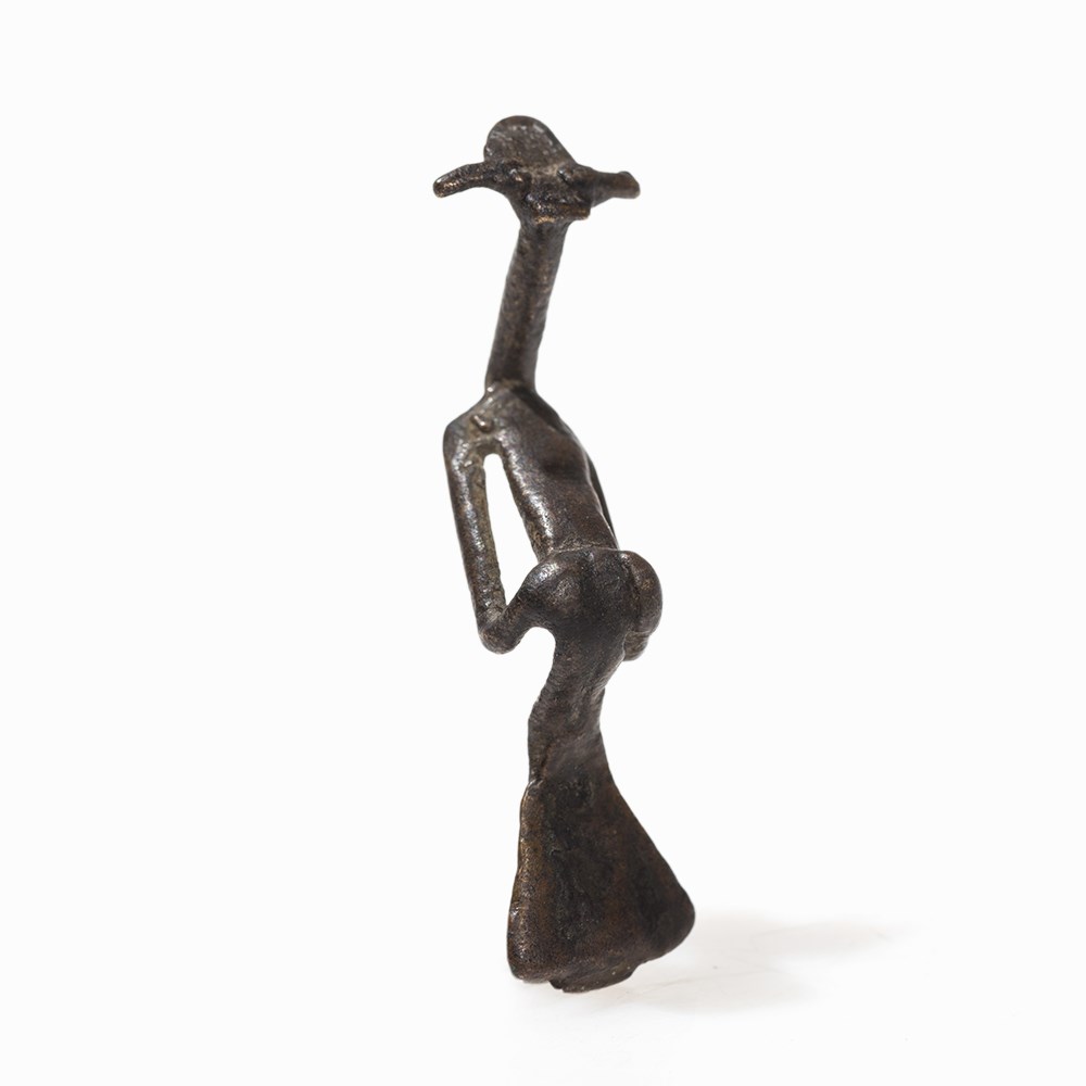 Kulango, Fine Figural Bronze Pendant, Ivory Coast  Bronze  Kulango peoples, Ivory Coast, early - Image 7 of 7