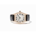 Cartier Tortue Wristwatch, Ref. 2498, Switzerland, Around 2000  Cartier Tortue diamond wristwatch,