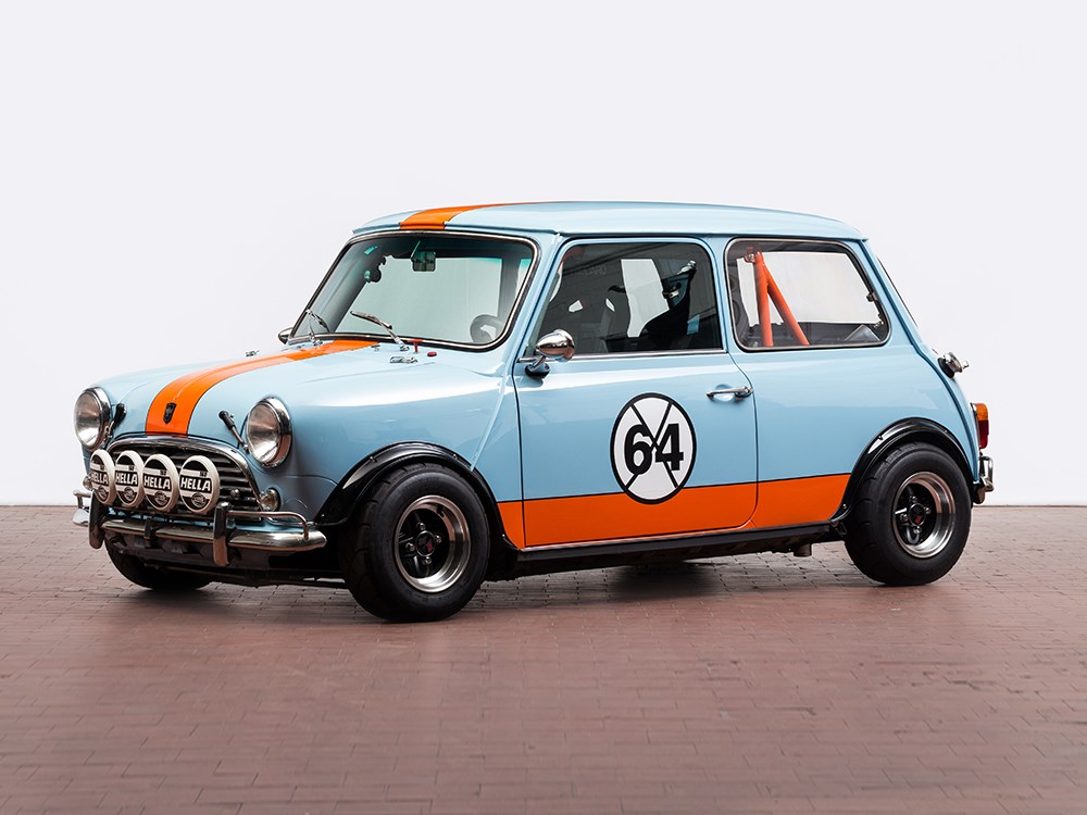 MINI Mk2, Tuned into ‘Gulf’ Design, a TV Star, Model 1984  Mini Mk II Austin Motors GB, model 1984