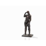 Berndt Wilde (born 1946), Bewegung, Bronze Figure, 2004 Bronze with dark brown patinaGermany,