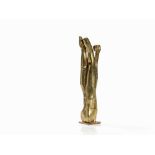 Michael Schoenholtz (b.1937), Figure with Flower, Brass, 1979 Brass, polishedGermany, 1979Michael