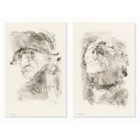 Bernhard Heisig, Frederick the Great, 2 Lithographs, 1997  2 original lithographs on Alt Nürnberg