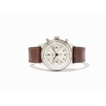 Vulcain Chronometer Chronograph, Switzerland, C. 1940 Rare Vulcain chronometer chronograph