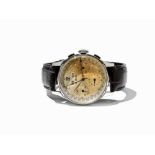 Le Phare Full Calendar Chronograph, Switzerland, C. 1950 Le Phare full calendar chronograph