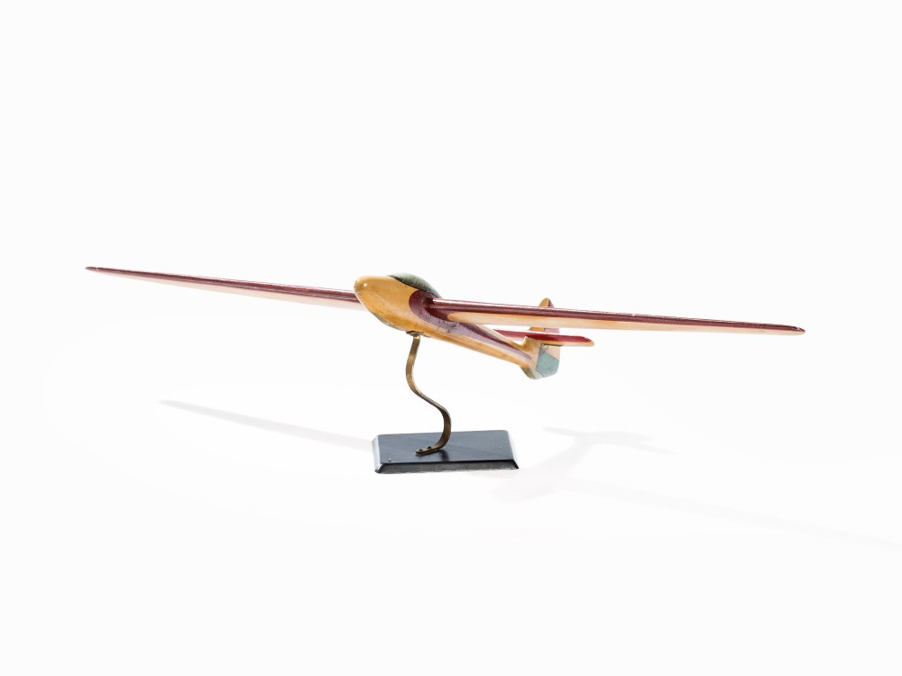 Model of a Glider HA-1951, Hungary, 1950s Wood, paintedHungary, 1950sWing inscribed 'HA-1951'Height: - Image 2 of 7