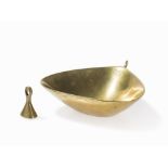 Carl Auböck for Brown Boveri, Ashtray & Extinguisher, c.1940/50  Brass, cast and polished Austria,