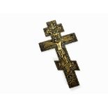 Benediction Cross, Bronze with Enamel, Russia, late 19th C Bronze with enamel Russia, end of 19th