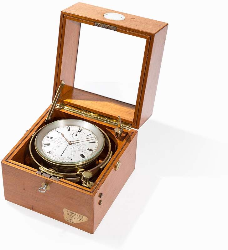 A. Johannsen & Co, Marine Chronometer No. 8760, c. 1900Brass, glass, wood, ivoryEngland, around - Image 9 of 9