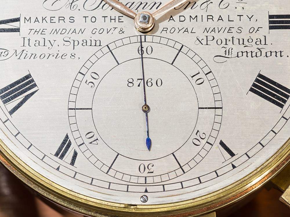 A. Johannsen & Co, Marine Chronometer No. 8760, c. 1900Brass, glass, wood, ivoryEngland, around - Image 4 of 9
