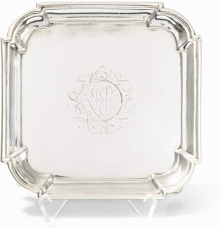 David Willaume, Salver, Georg I Sterling Silver, London, 1725 George I Sterling Silver, wrought, - Image 9 of 9