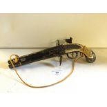 A W Bailes replica revolving pistol.