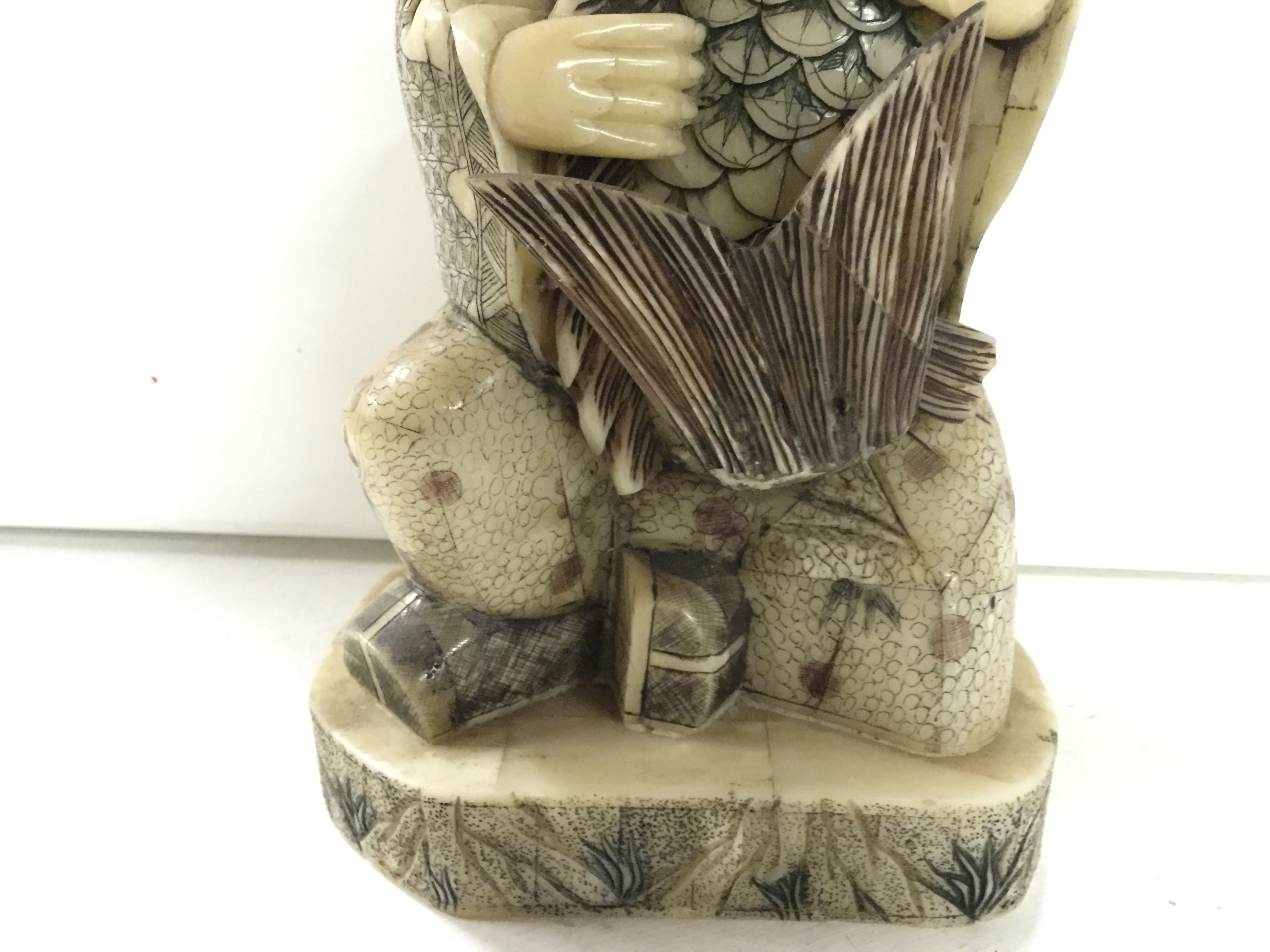 A Figure of a man with a fish 280 mm. - Image 4 of 4