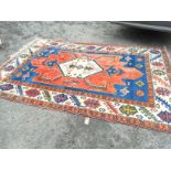 A large Turkish handmade rug measuring 2