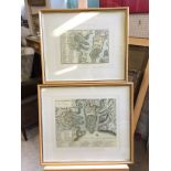 Two prints of Malta.