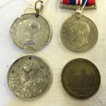 A selection of four medals.