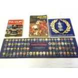 Football coins stickers and an annual