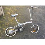 A folding anyrider bicycle.