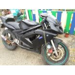 A Rieju Rs2 Matrix 50cc super sports style motorbike. Engine head upgraded to 90cc, has service