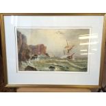 John Teasdale (1848-1926) 10 1/2" by 18"  signed and dated 1882