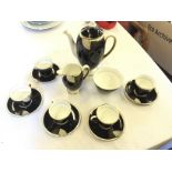 A Royal Doulton Tango coffee set.