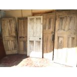 *Five Victorian pine doors.