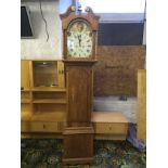 A long case grandfather clock 2250 mm with original movement in working order ( W Wright of Dunbar