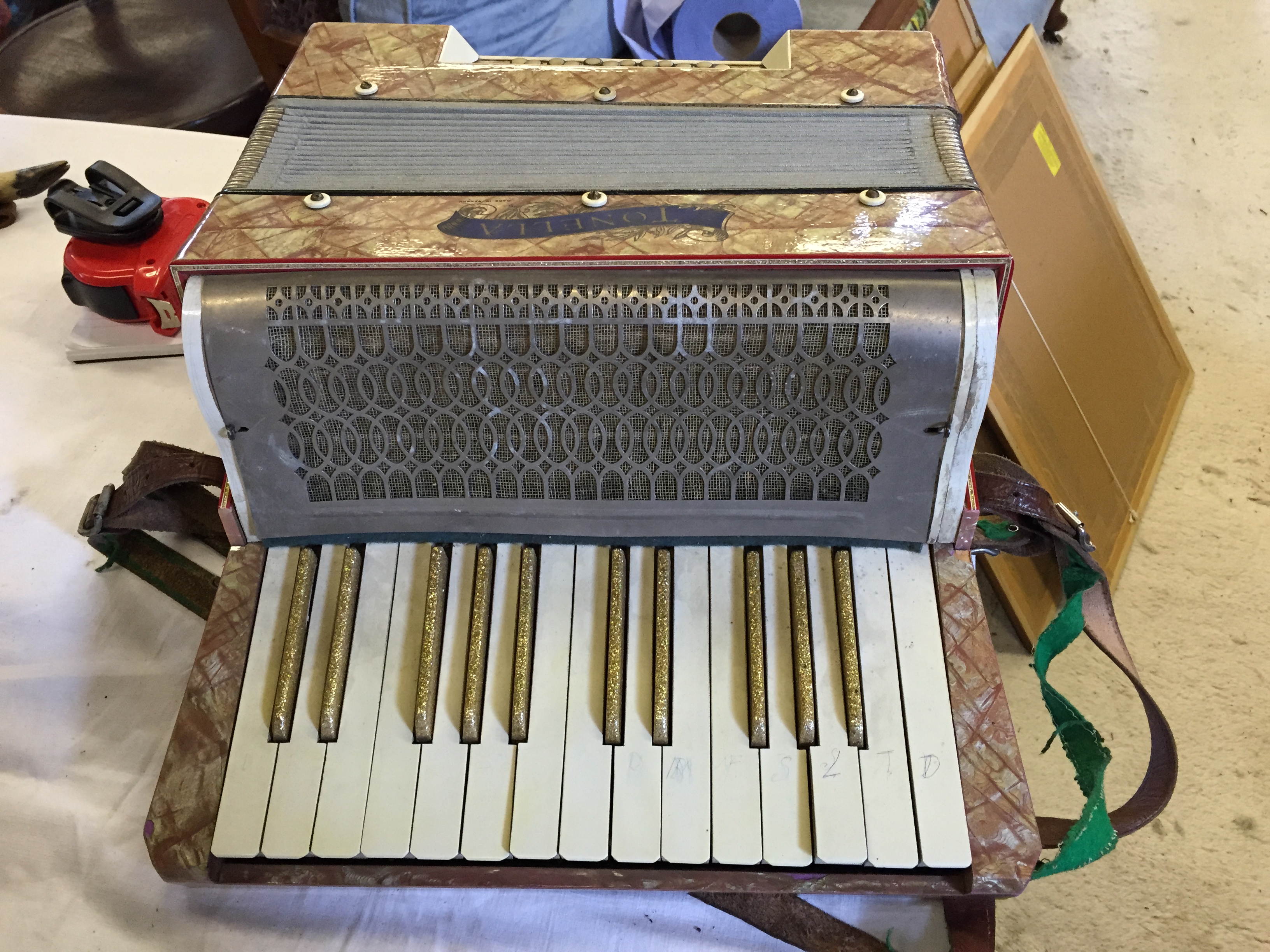 A cased accordion Tonella.. - Image 3 of 6