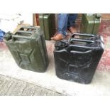 *Two metal Jerry cans MOD Ministry of Defence 1952 and 1985