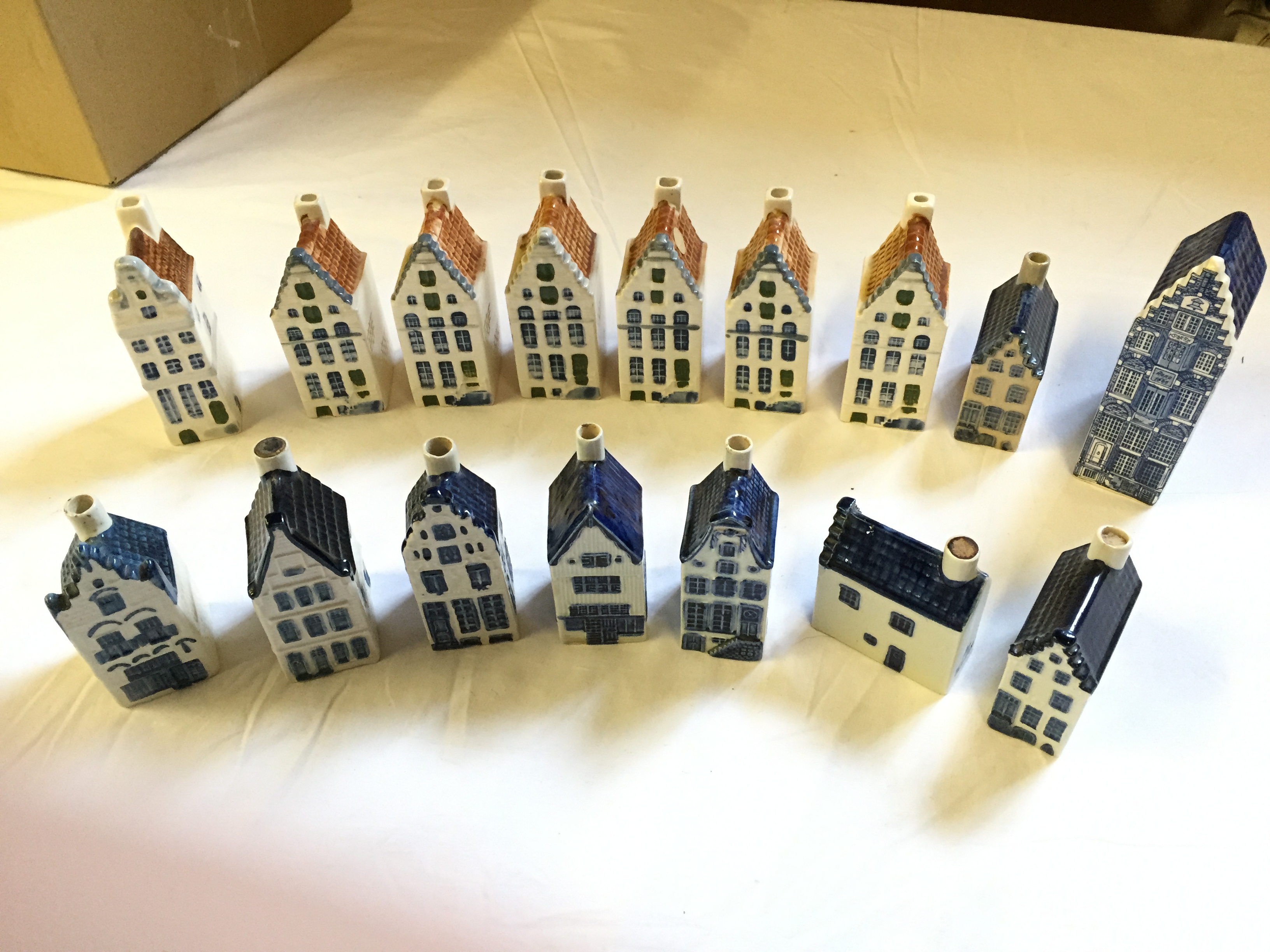 A Selection of KLM by Bols ceramic houses (empty)