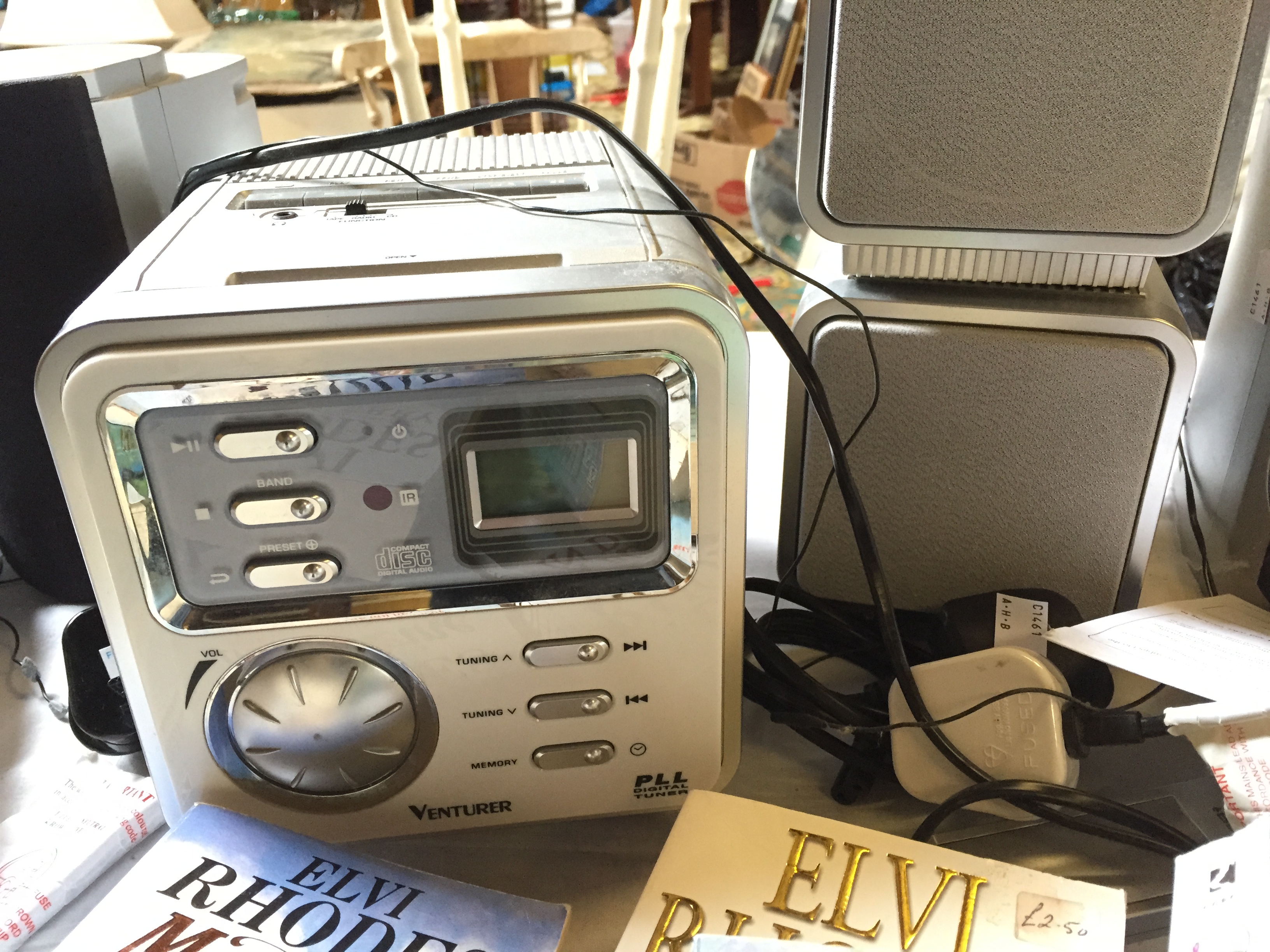 A music system and some popular fiction novels. - Image 2 of 3