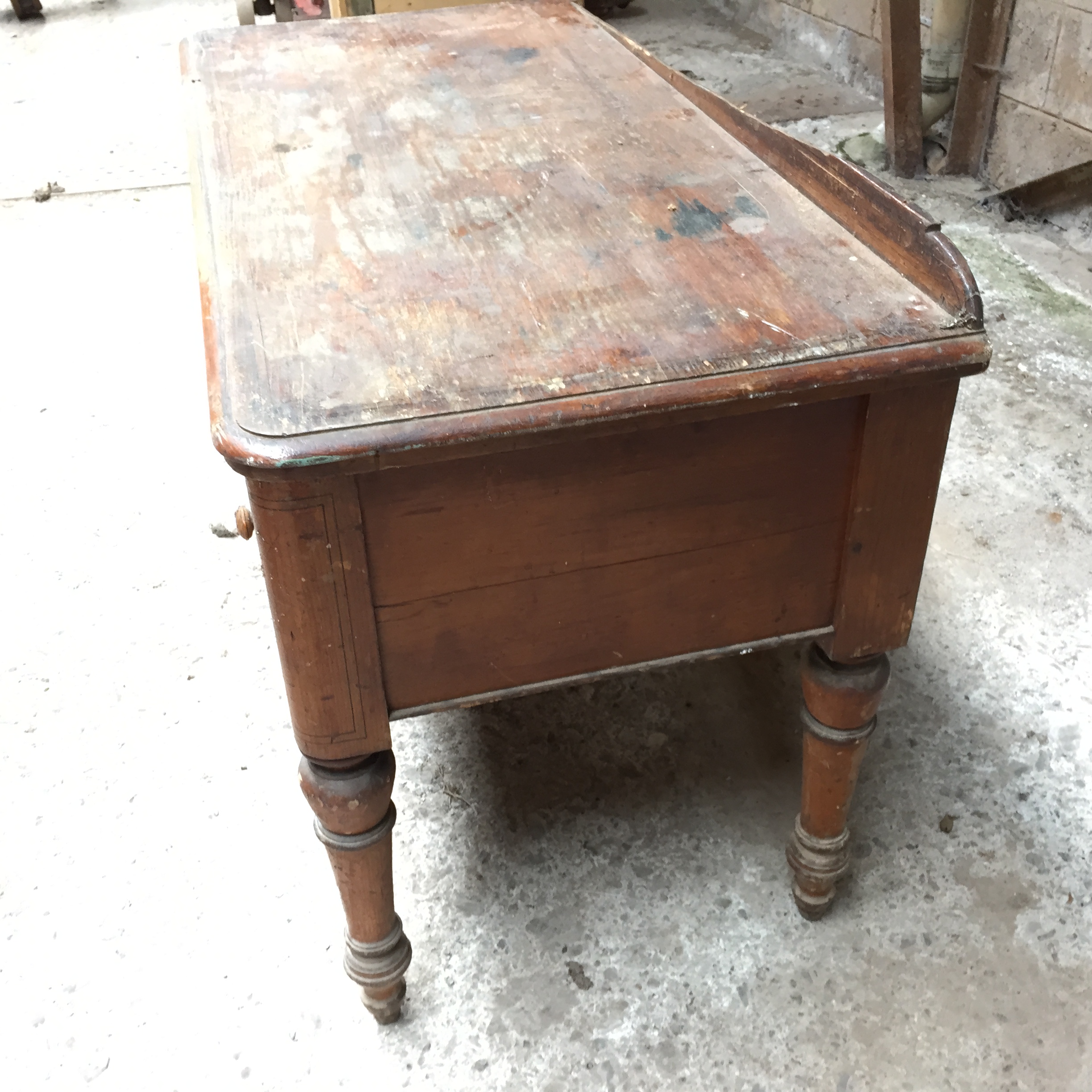 A  Victorian desk. 1200 mm 580 mm  by 730 mm. - Image 2 of 3