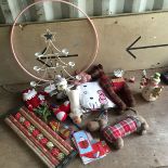 A selection of Christmas decorations inc