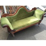 A Victorian Chaise. H: 1055 W: 1980mm