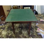 A folding table with fold away token hol