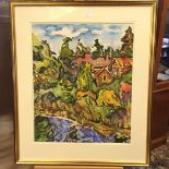 A Russian watercolour signed Capcanah H: