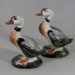Figuren - Paar Entenum1920, us gestempelt S bzw. A im Kreis, vollplast. aufrechte Enten auf ovaler